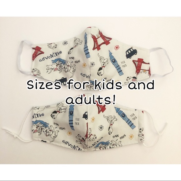White Disney Dalmatians Face Mask (kids + adults) - Picture 2 of 5